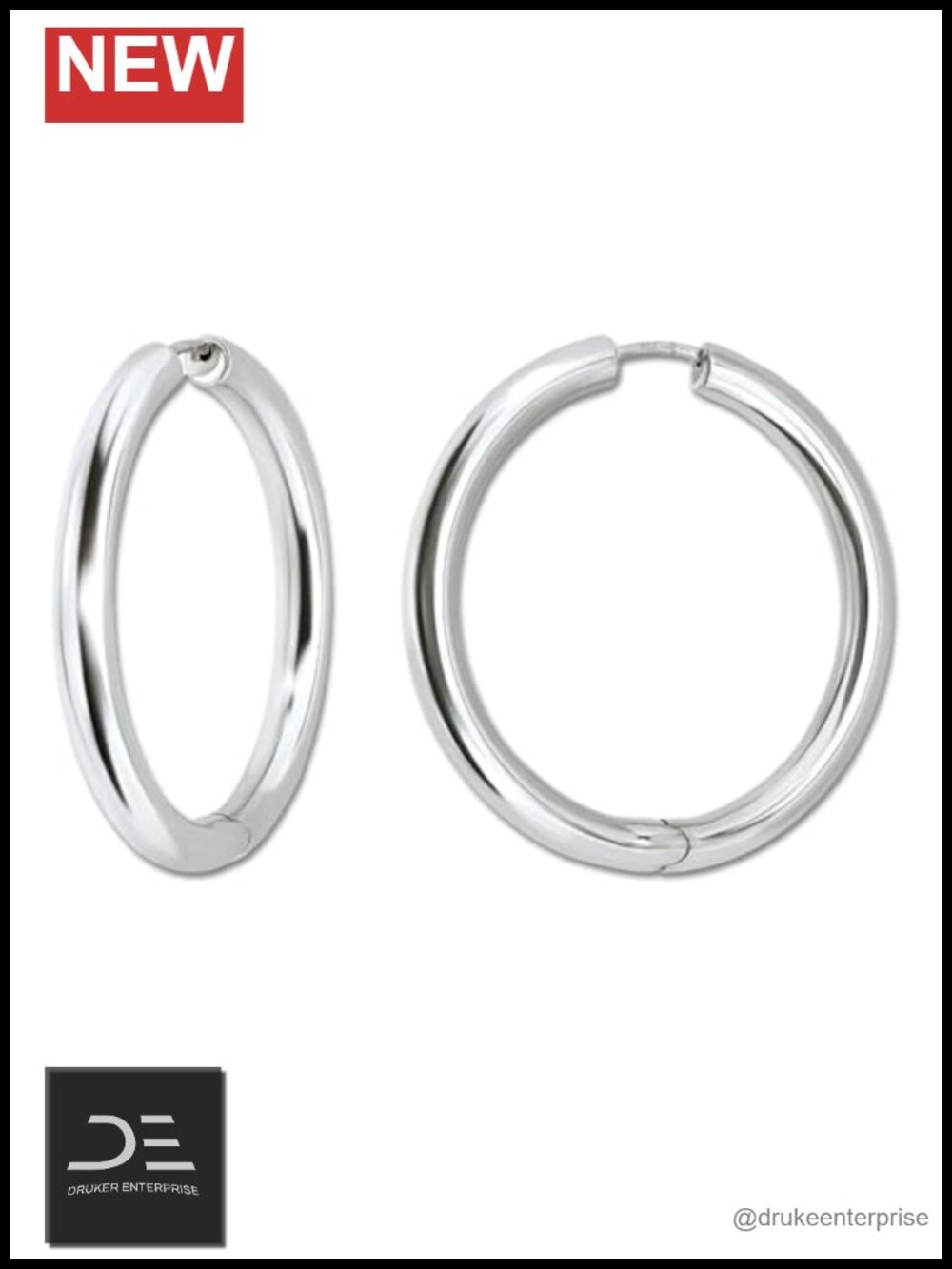 18K Gold Plated Sterling Silver Huggie Hoop Earrings
